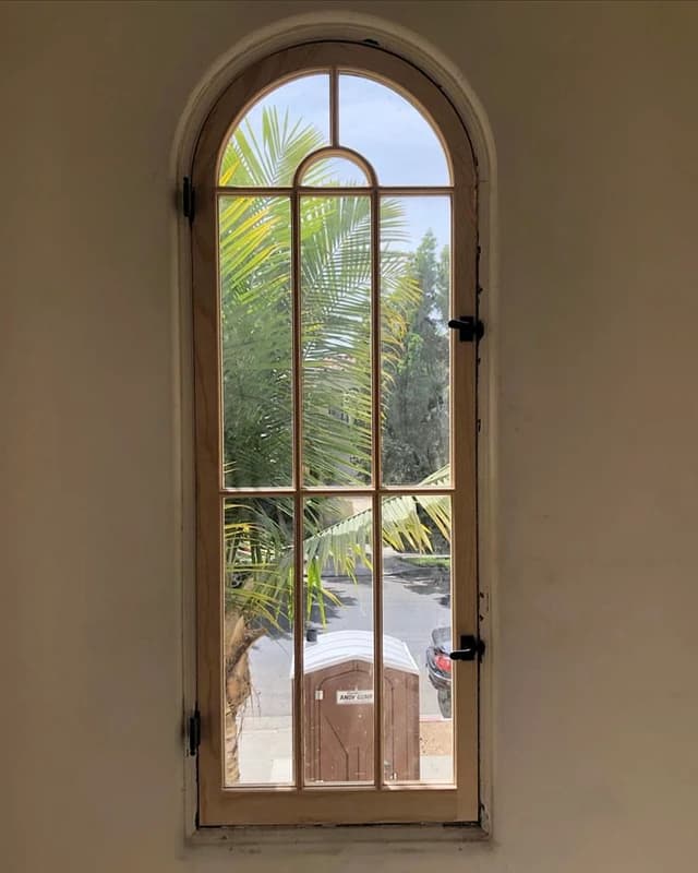 Custom wood window installed in Los Angeles home