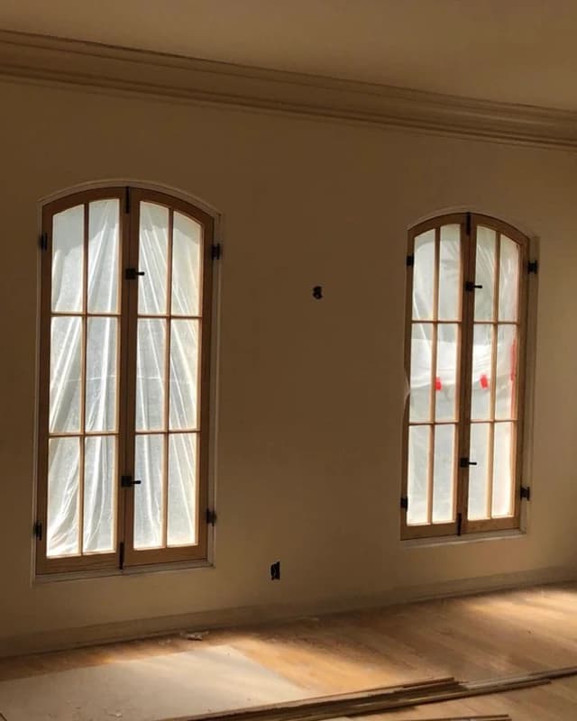 Custom window frame craftsmanship detail