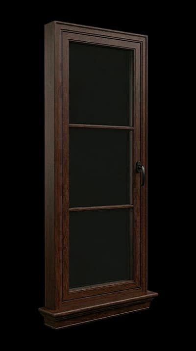 Casement wood window