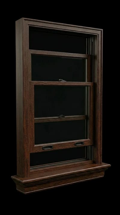 Double-Hung wood window
