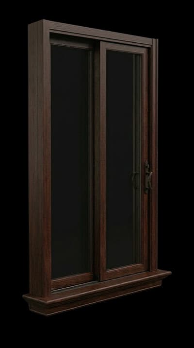 Sliding wood window