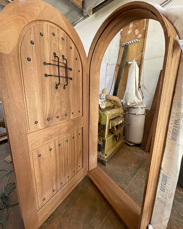 Spanish Colonial Mahogany Door Build by TruCrafter